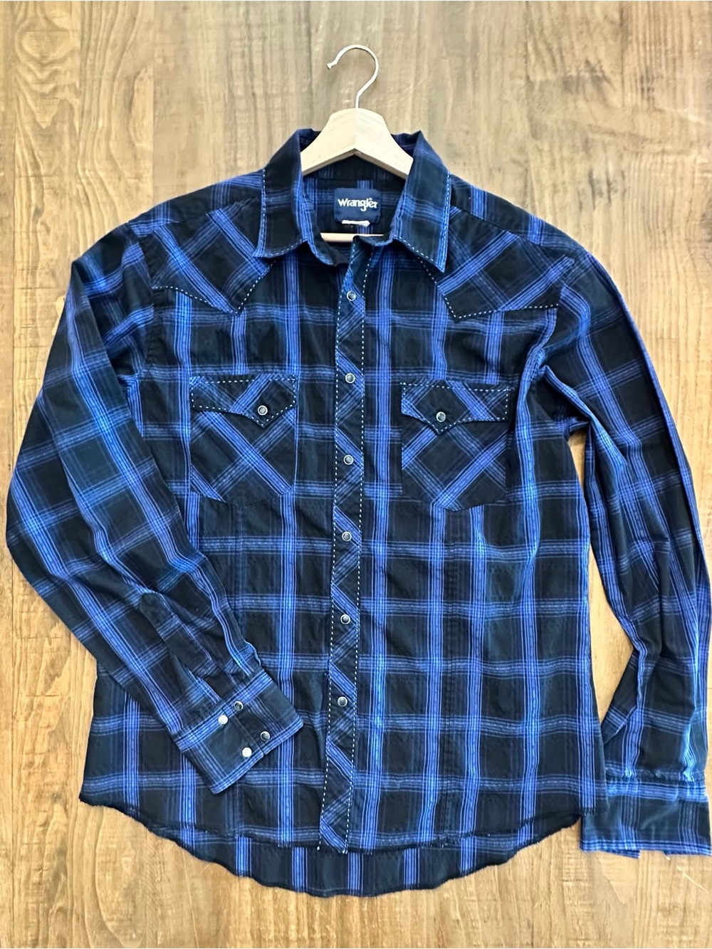 Wrangler Pearl Snap Ling Sleeve Western Shirt